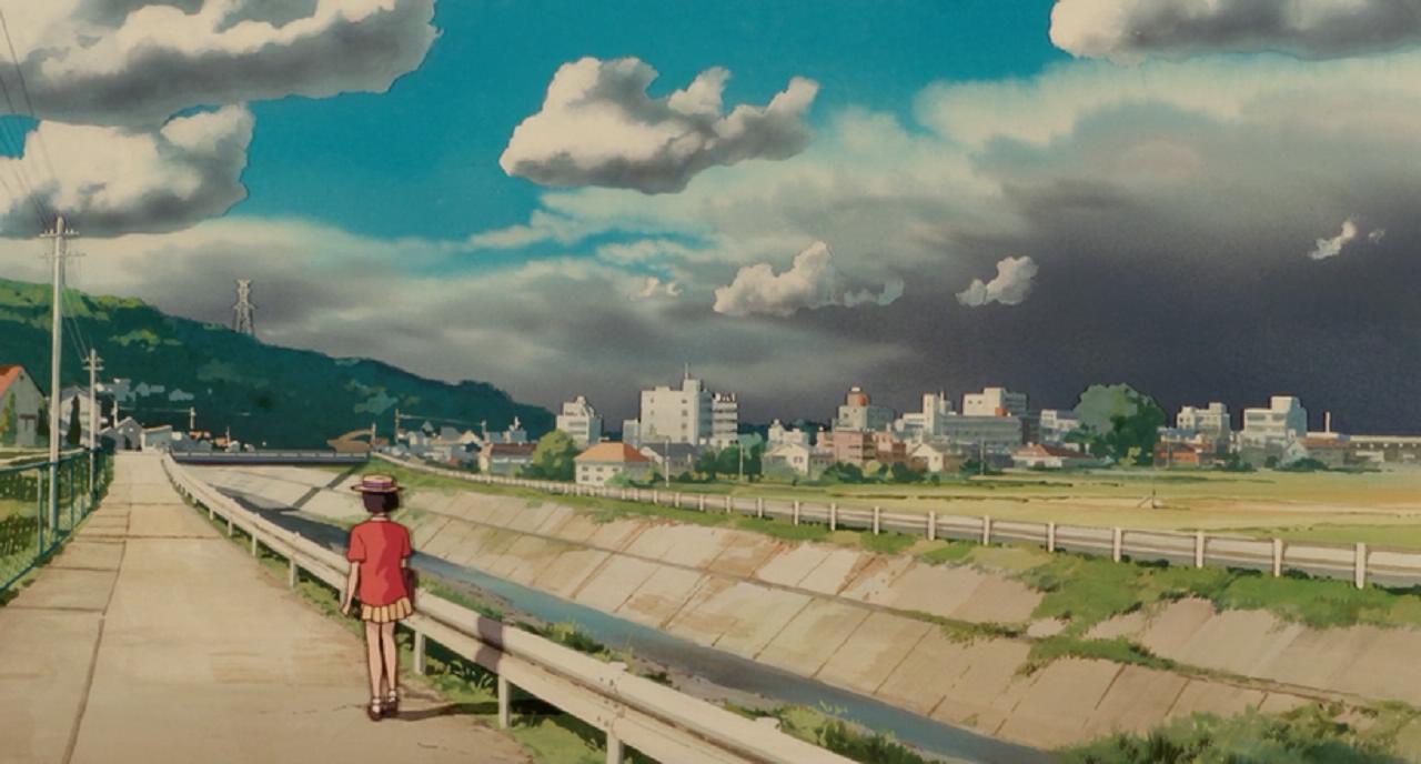 雯经过的河堤