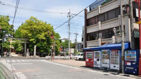 秩父神社前路口