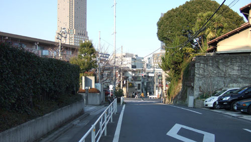 迪斯勒泽代官山附近街道
