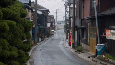 筑俊川河口附近街道
