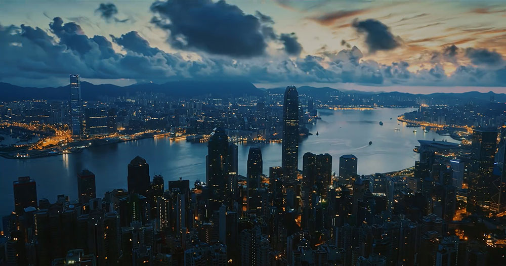 俯瞰维多利亚港