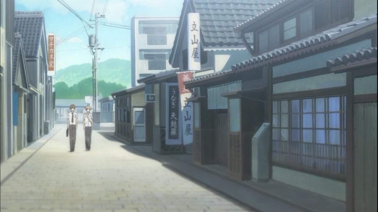 夏目和柴田走过的街道