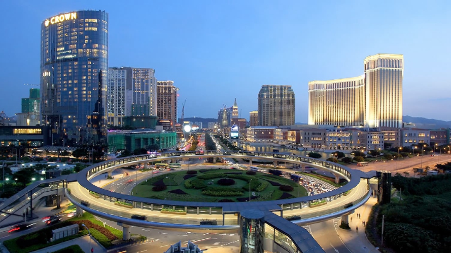 澳门路氹连贯公路圆形地