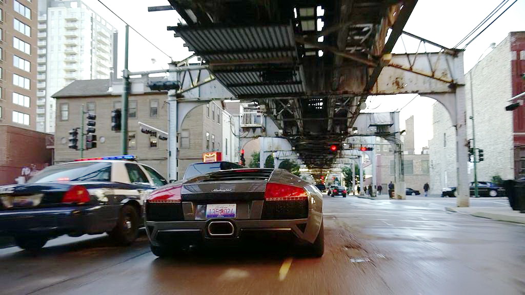 兰博基尼撞车