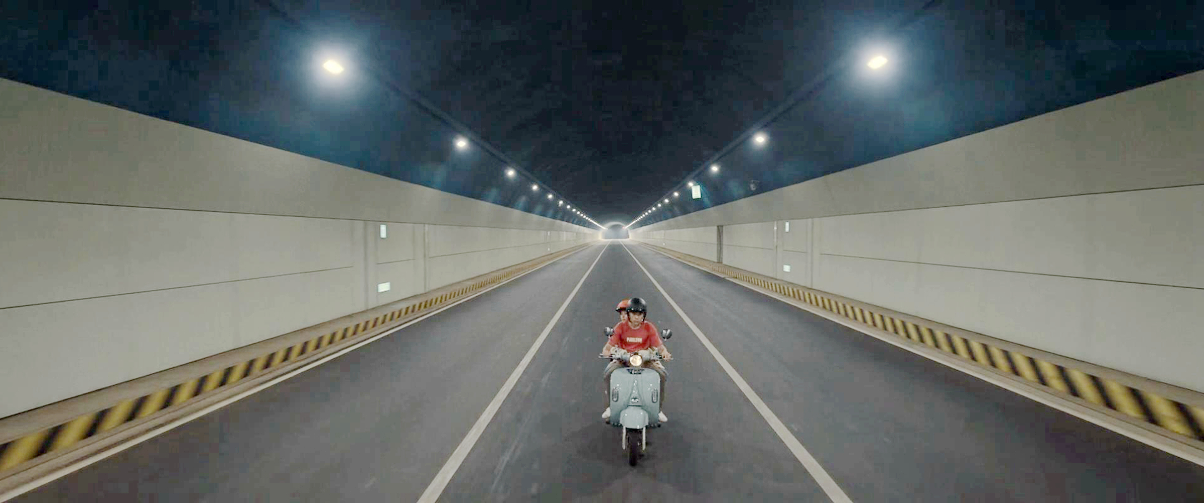 一航骑车的隧道