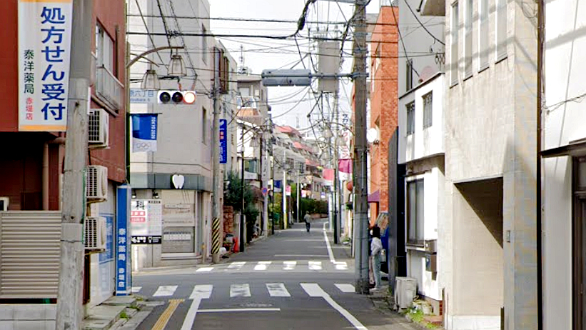 松原六丁目十字路口