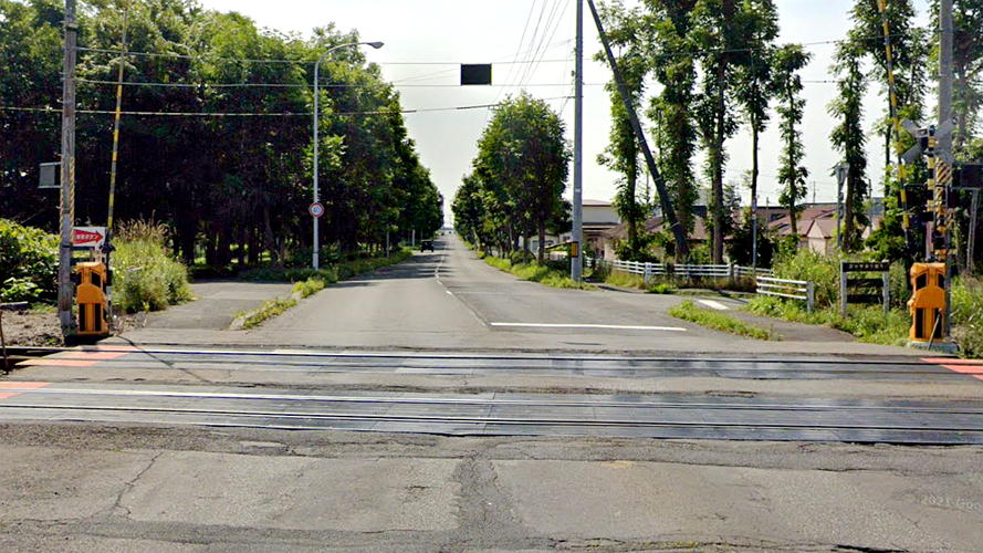 苫小牧街铁道口