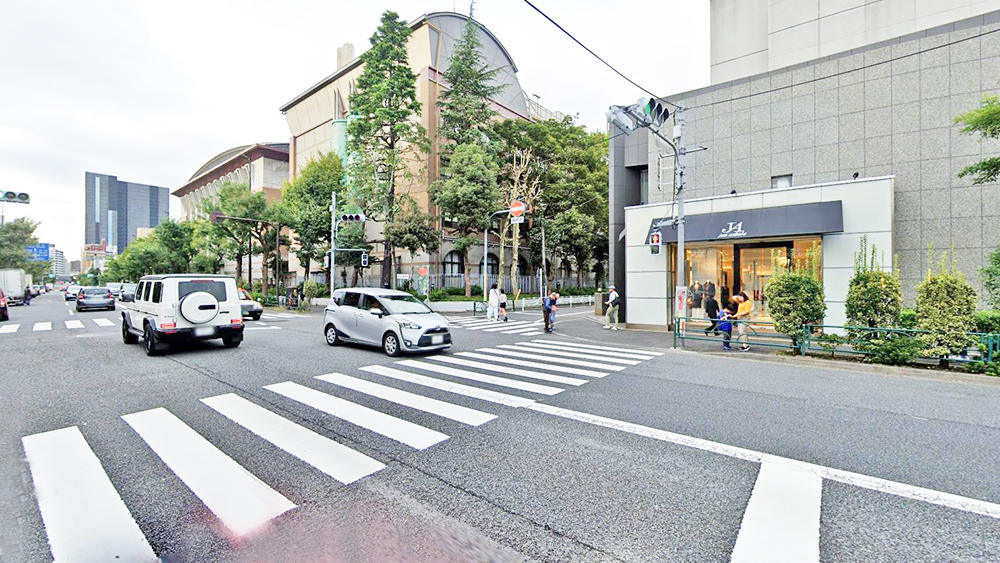 旧山手通都立一商路口