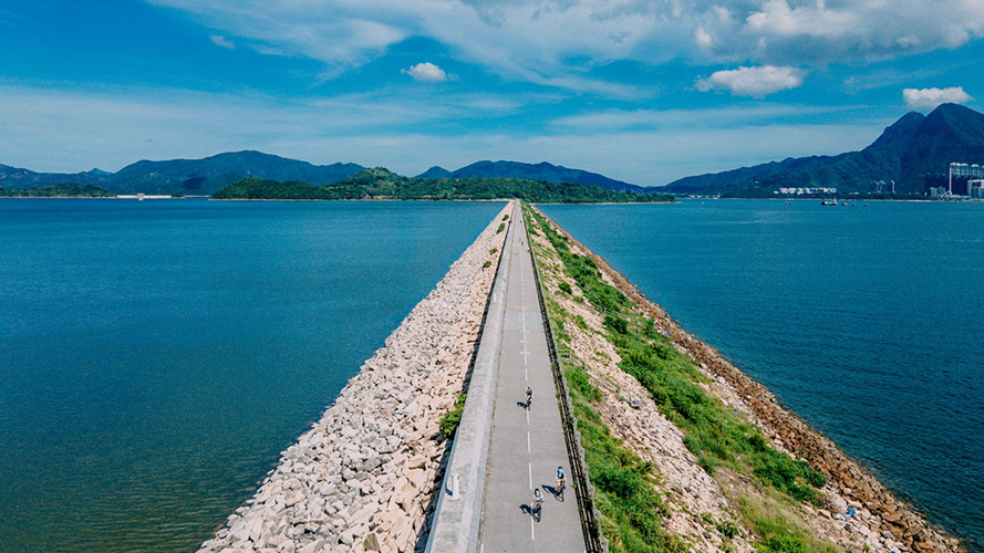 船湾淡水湖水坝
