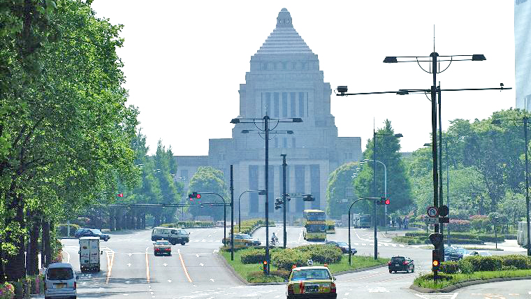 国会前路口