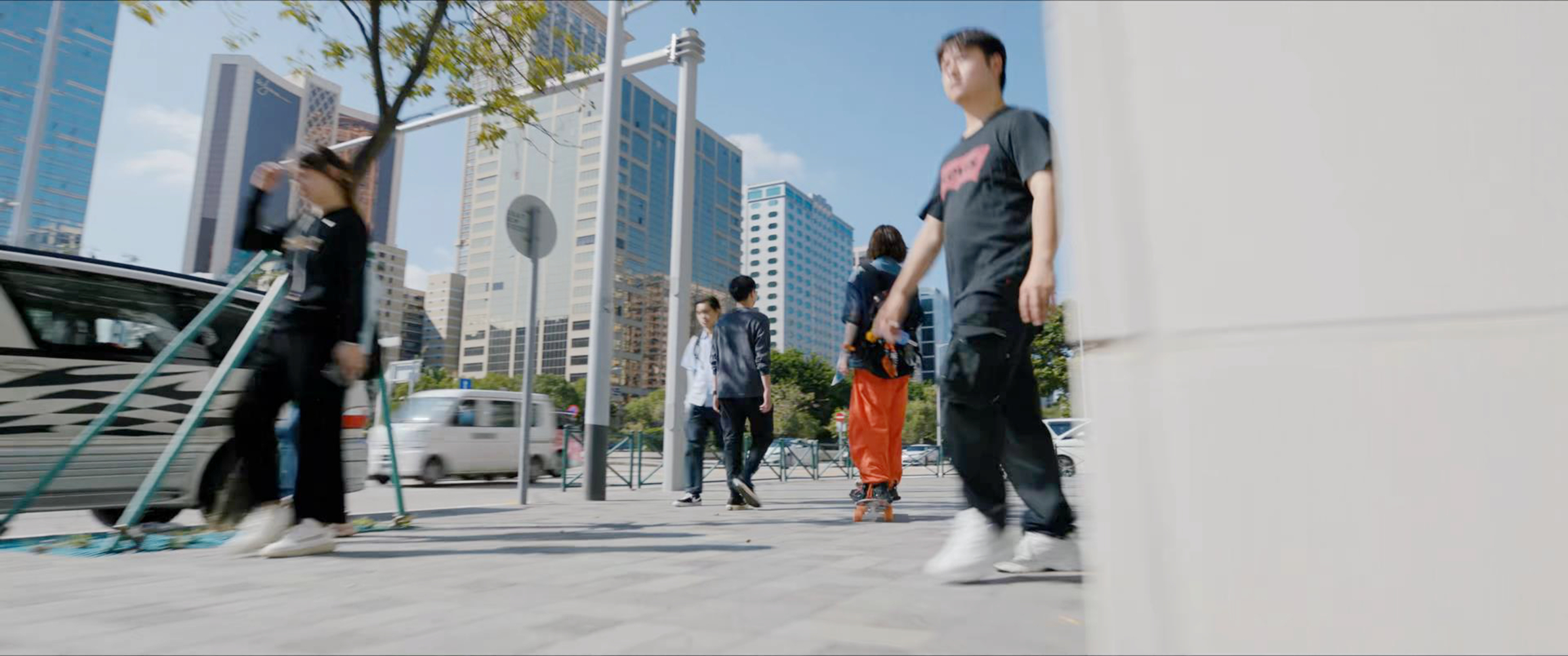 Kiko踩滑板的地方