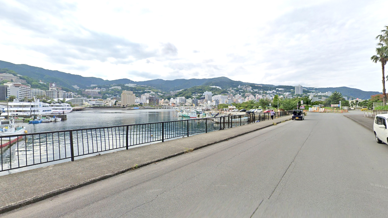 热海索道附近道路