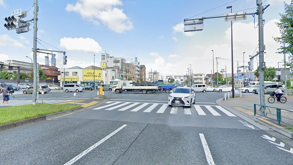 青梅街道与伏见街交叉口
