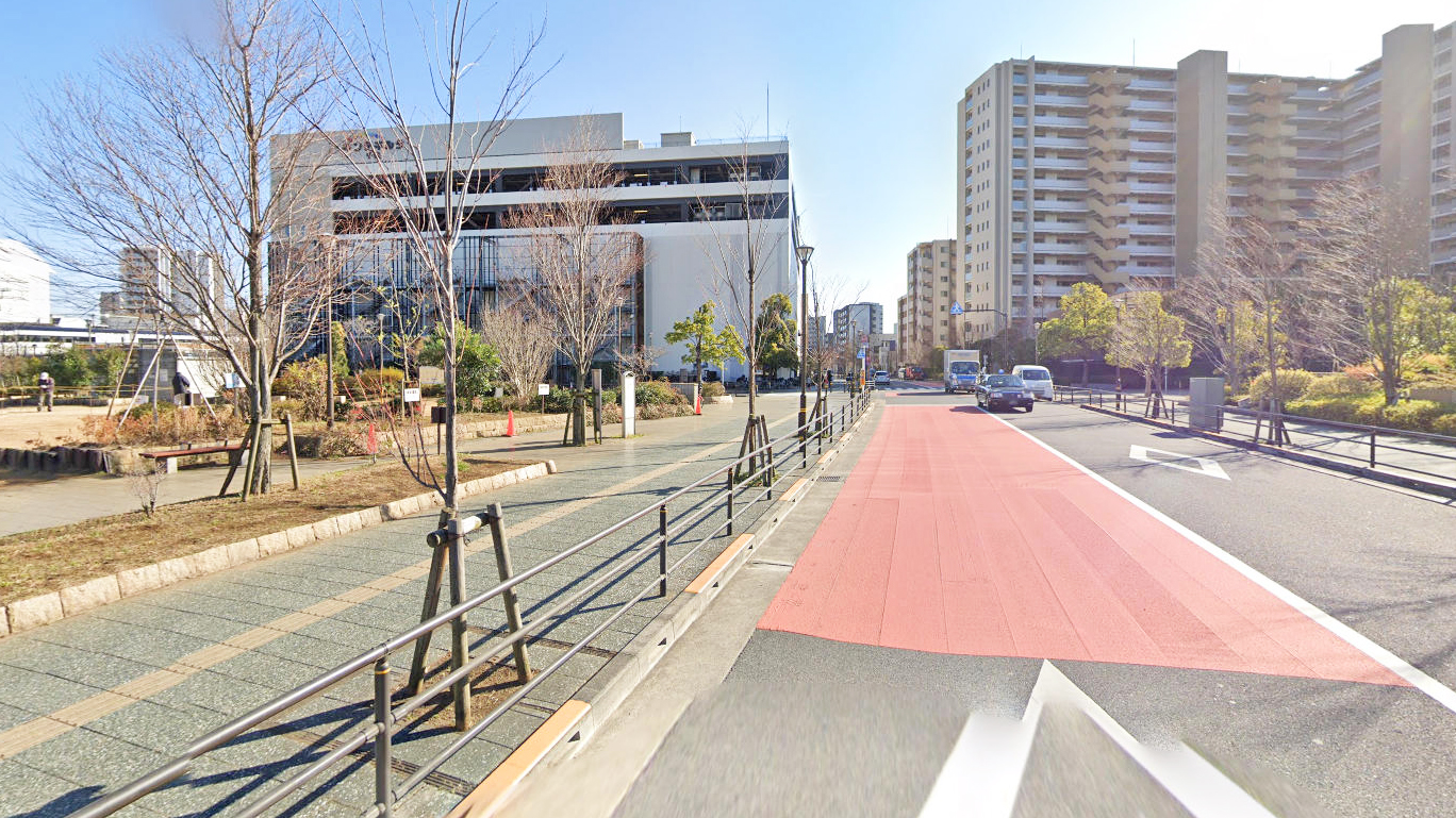 千住大桥樱花公园南侧街道