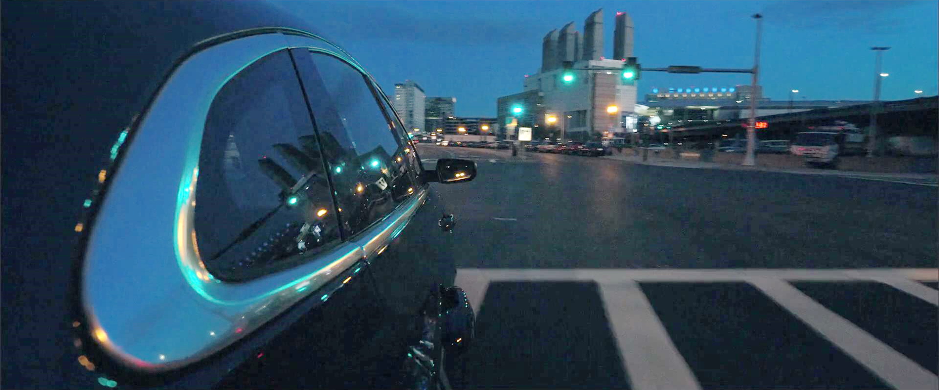 开出租车路上